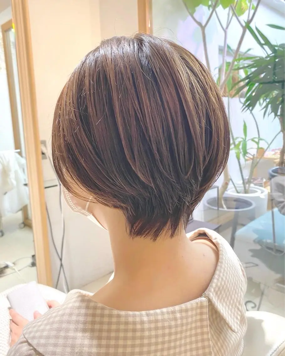 ショート ショートヘア カット 安永 涼のヘアスタイル