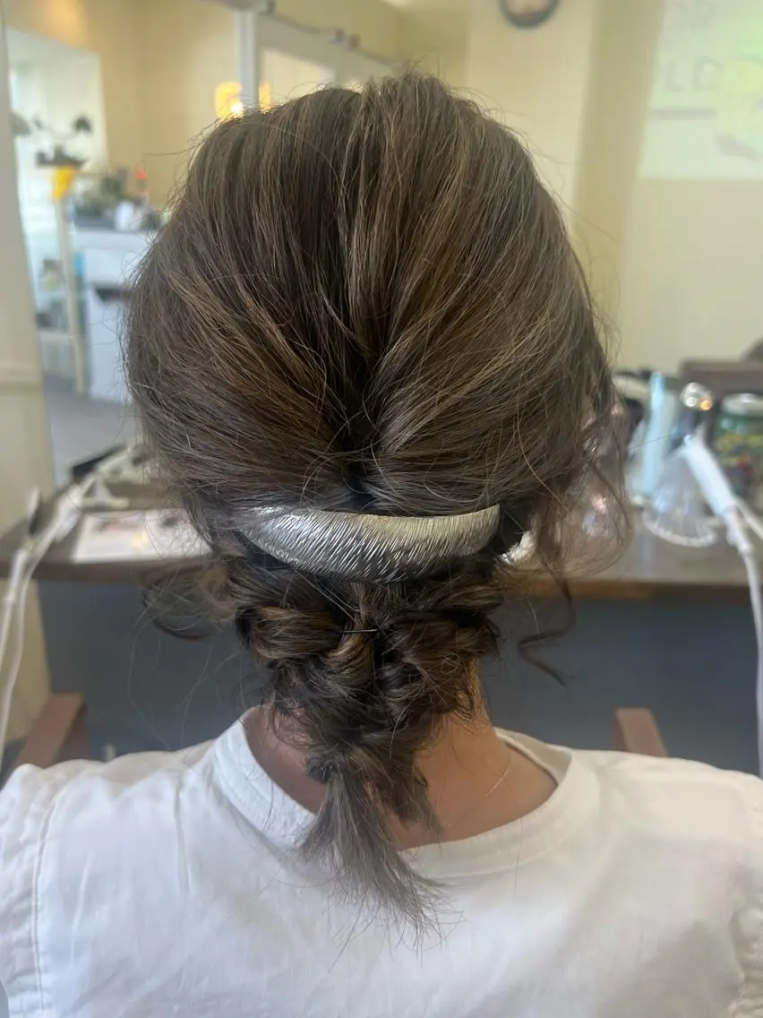 ミディアム ヘアセット 鶴見 和美のヘアスタイル