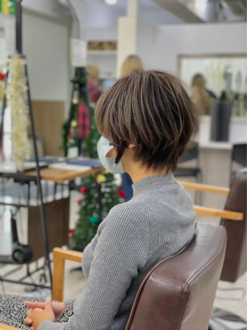 ショート ショートボブ ボブ ショートヘア カラー特化サロン ピリナ相武台前のヘアスタイル