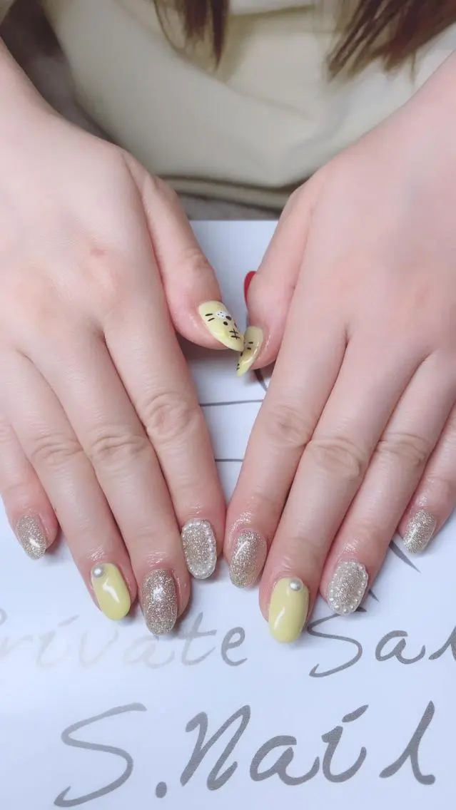 ネイル 西大分S.Nail 𓏲⋆🪸.⋆⸜🫧のネイルデザイン