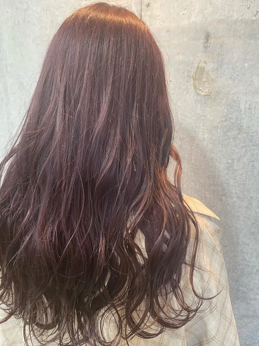 ロング カラー mina .のヘアスタイル
