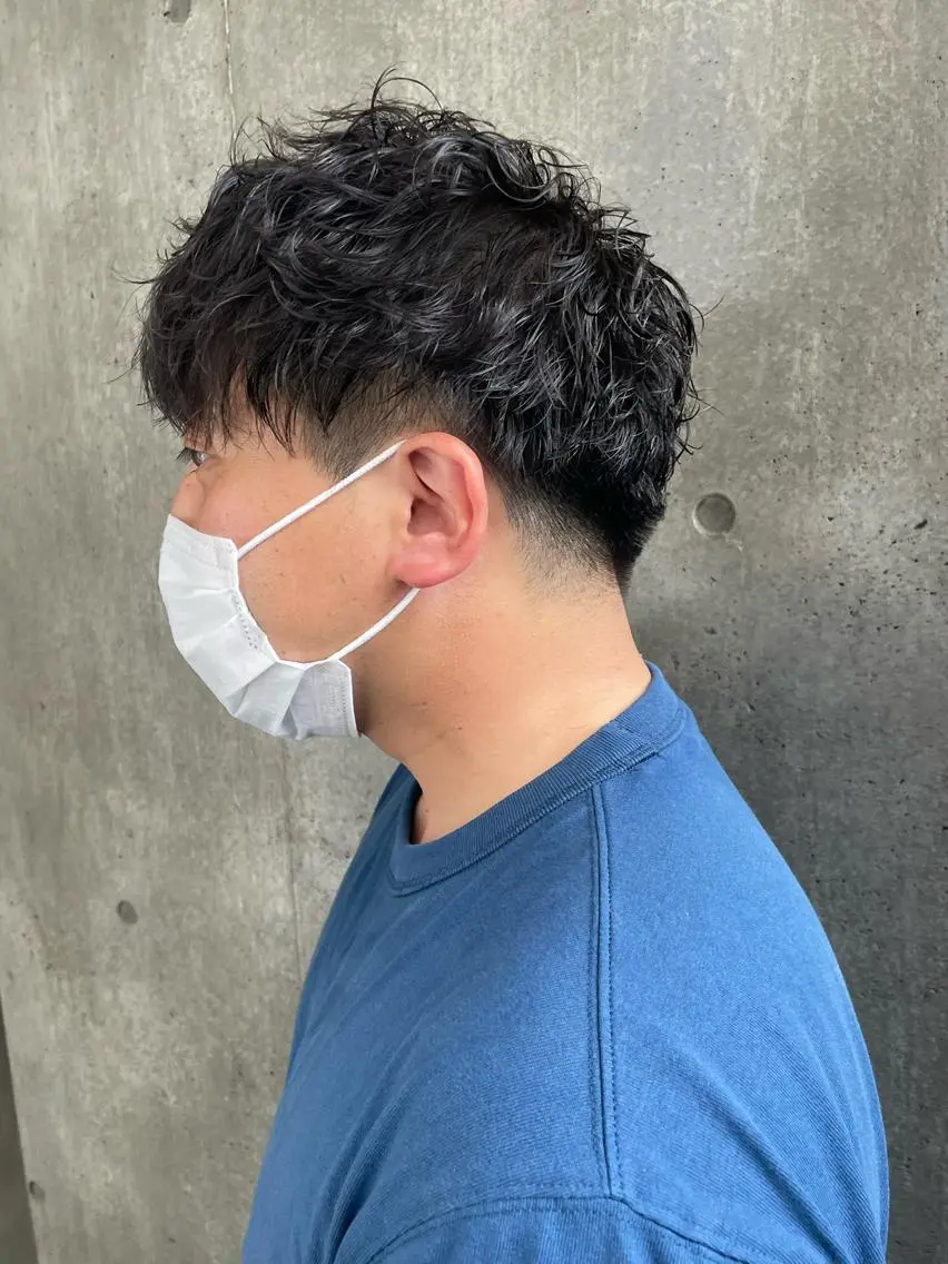 パーマ メンズ もりたみかこ 美容師お休み中のヘアスタイル