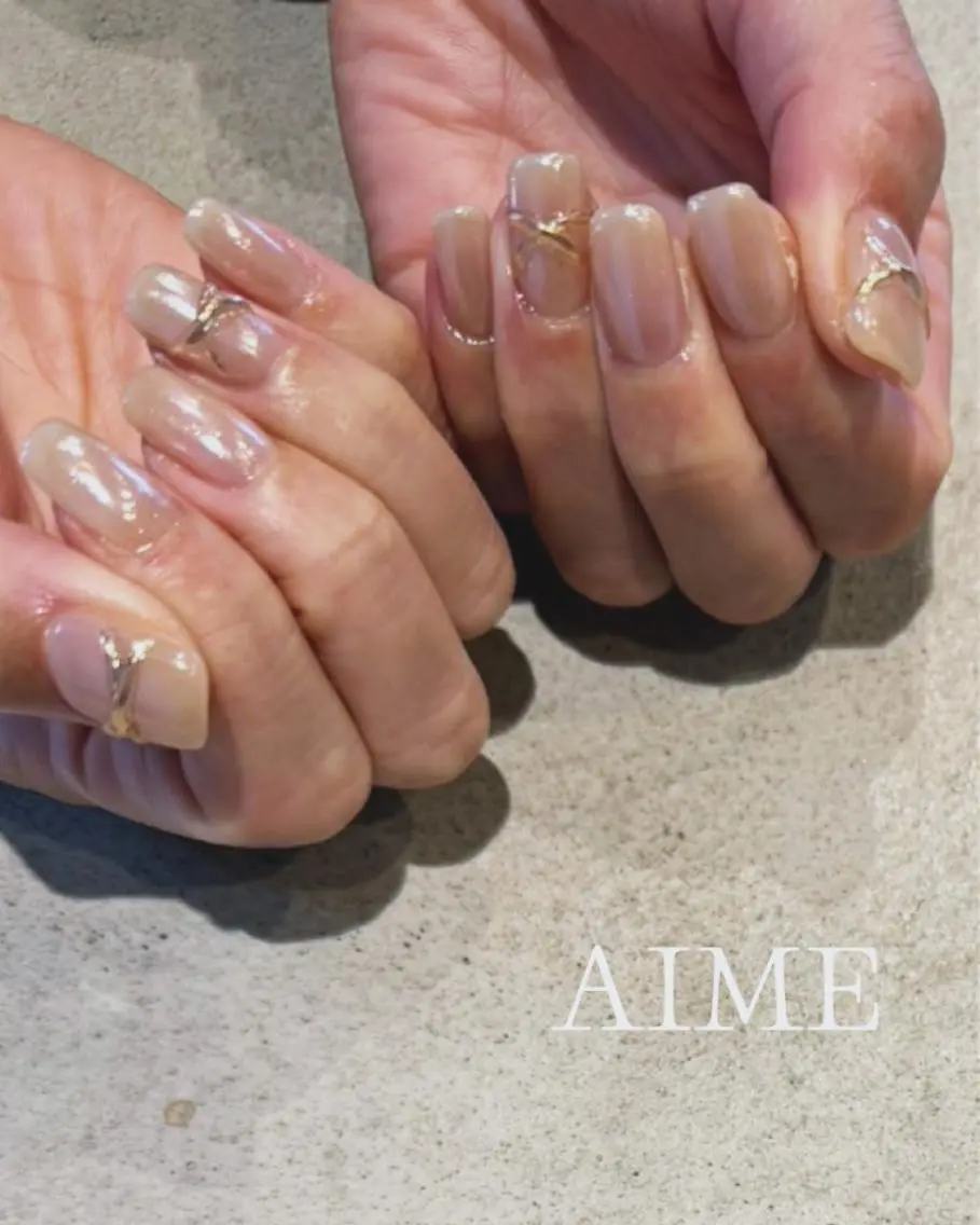 ネイル アートネイル ハンドネイル AIME （momo）のネイルデザイン