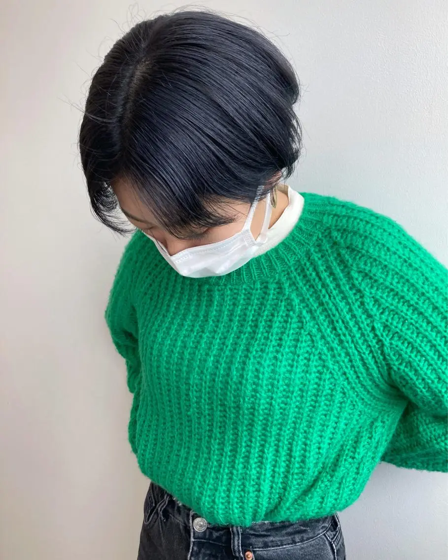 ショート カラー nono/パーマ /顔まわりカット🐈のヘアスタイル