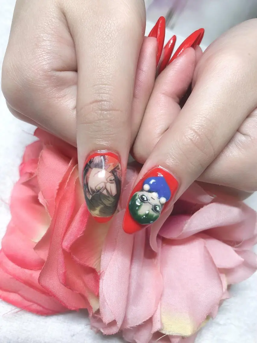 ミディアム ネイル ハンドネイル 《LB》ラブリエ Nail&eyeのマツエク・マツパデザイン