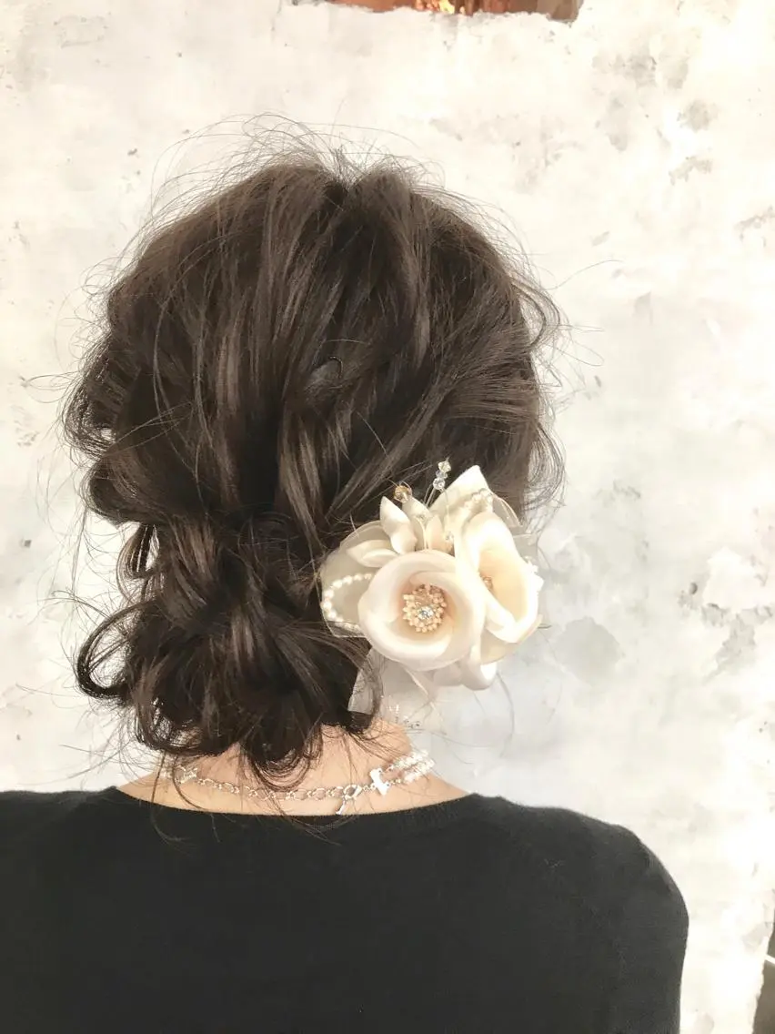 セミロング ヘアセット 新井 広樹のヘアスタイル