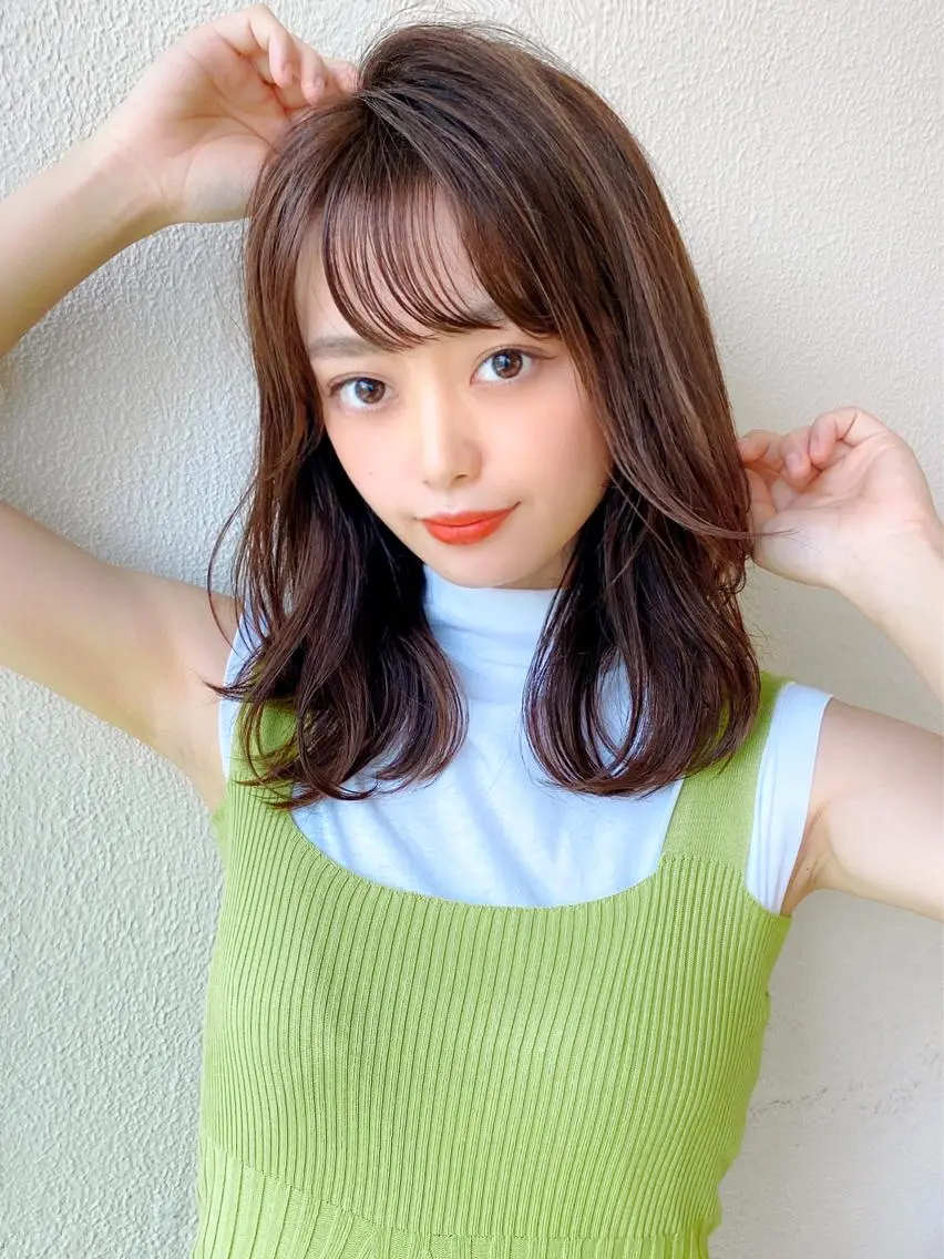 ミディアム カット ヘアカラー トリートメント エリア1位⭐️ けんとのヘアスタイル
