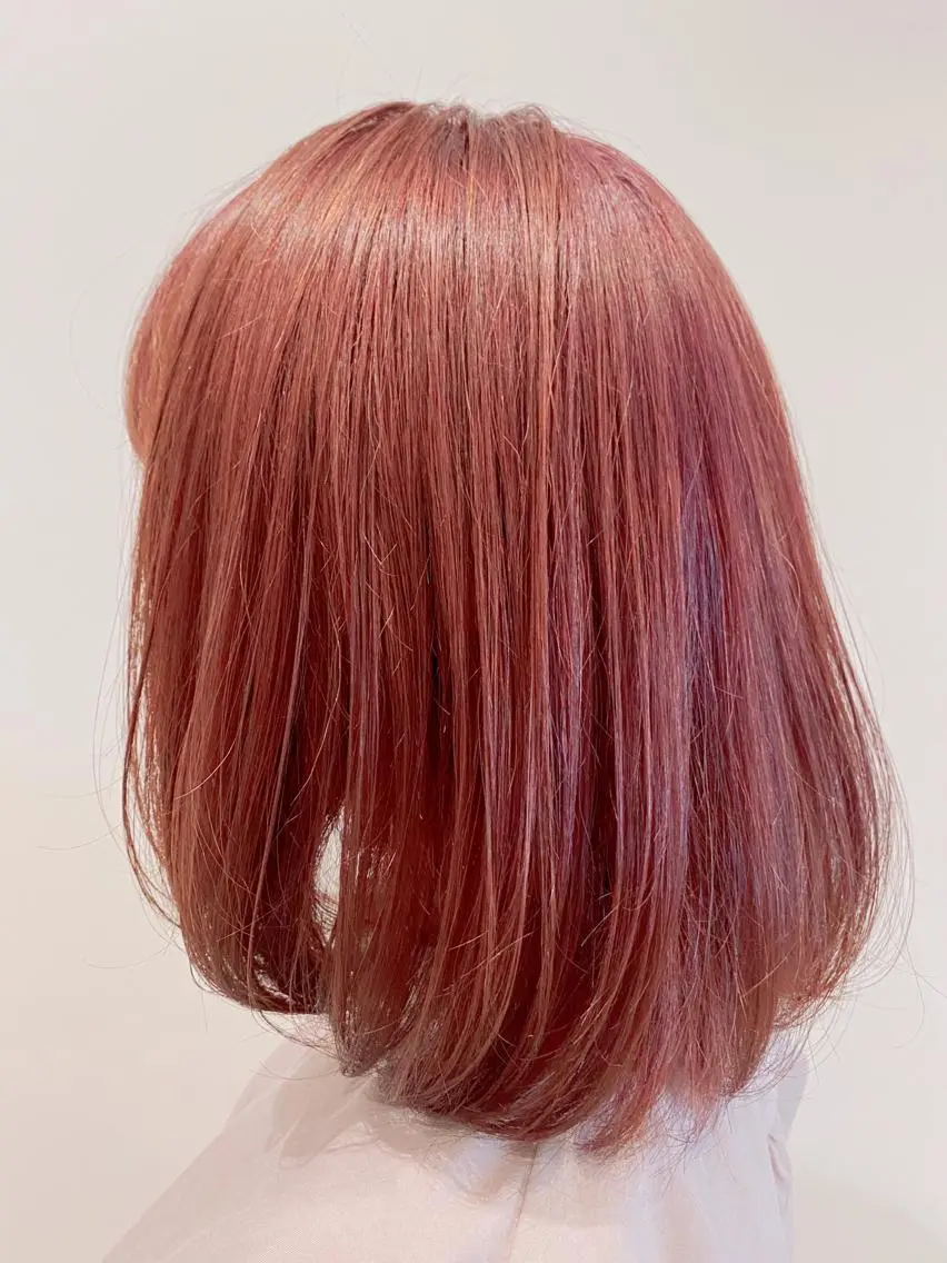 ミディアム カラー ヘアカラー トリートメント 🌹艶髪カラー🌹 津田晴加【西荻窪】のヘアスタイル