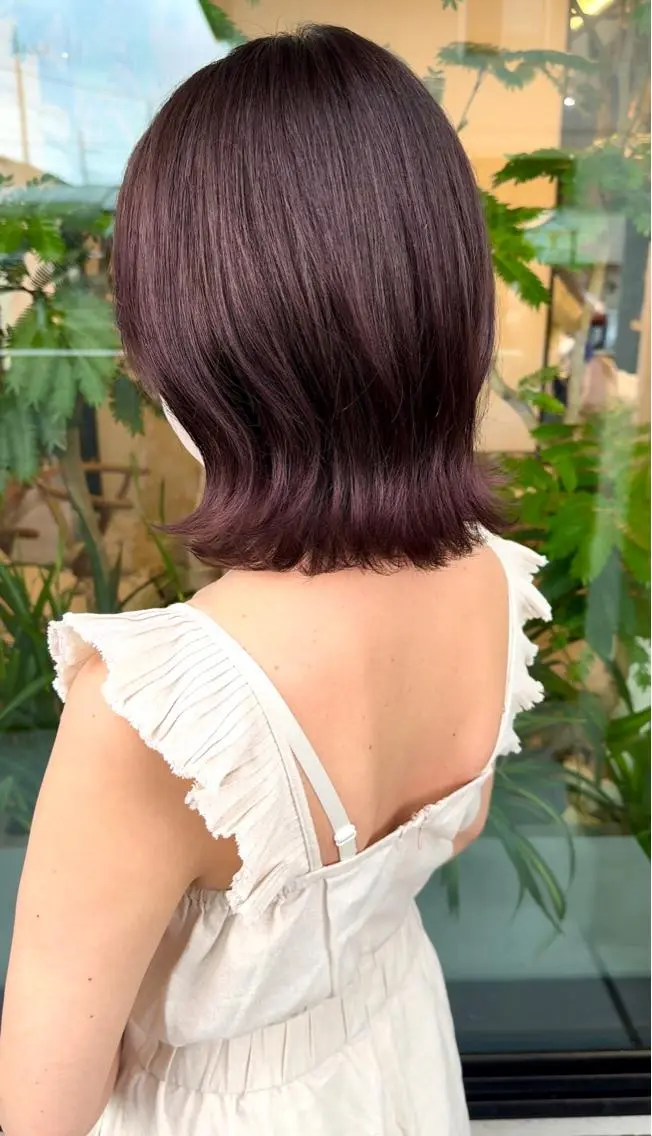 ミディアム カット ヘアカラー トリートメント 手塚 亮汰のヘアスタイル