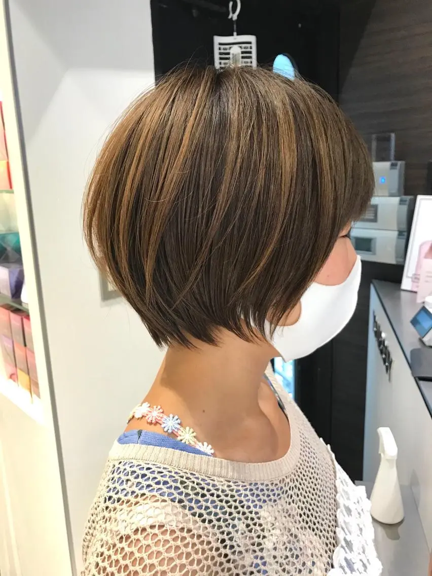 ショート クロスパーマ松永裕久 似合わせカットのヘアスタイル