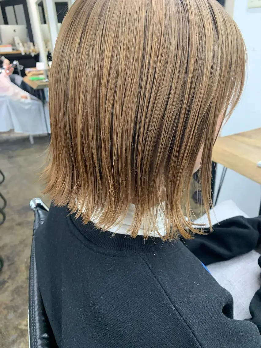ミディアム 初めてでも失敗しない 透明感カラー Miiのヘアスタイル