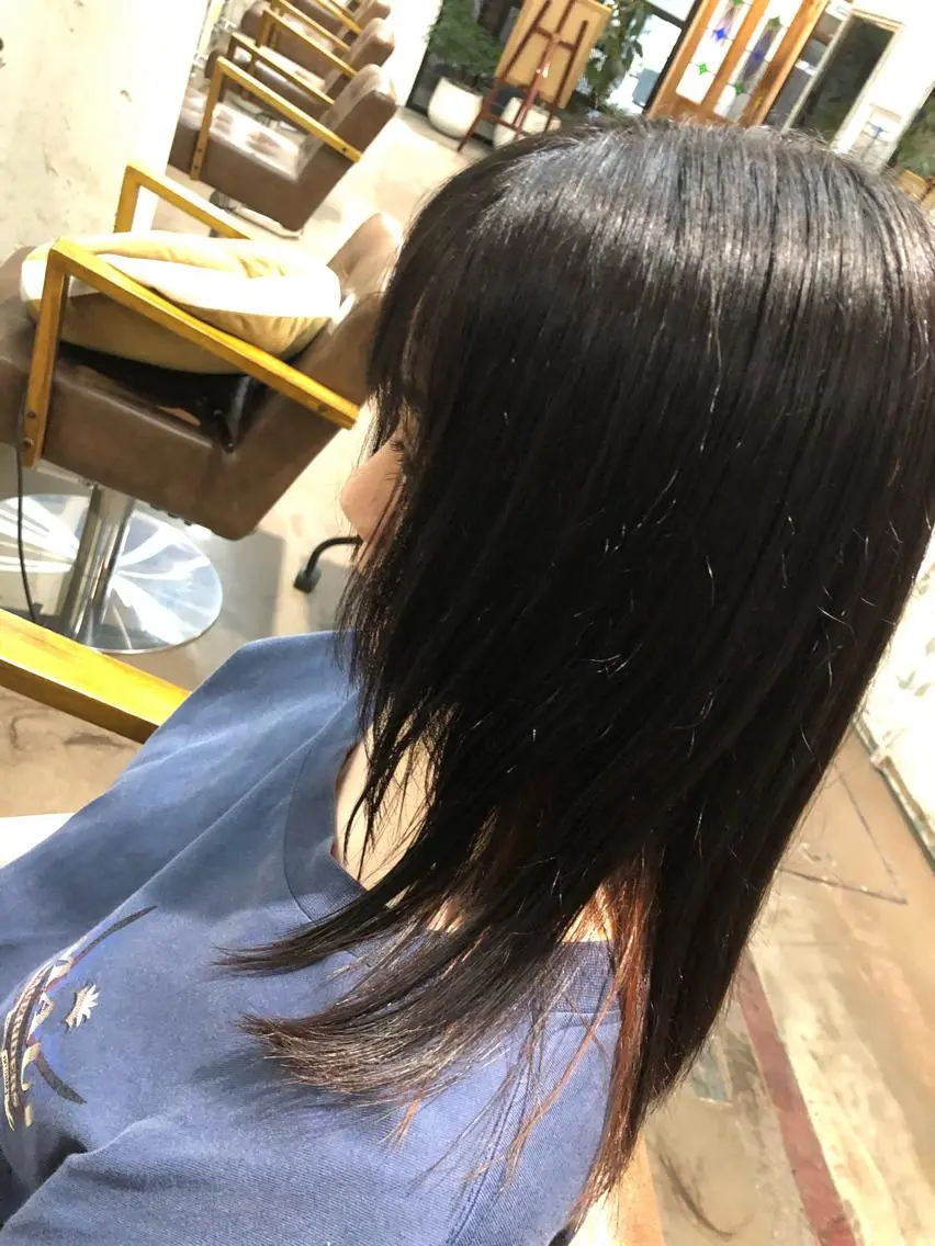 ロング 顔周りカット ハイレイヤー レイヤーカット 桐原 竜也のヘアスタイル