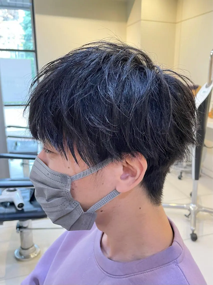 メンズ 髪質改善×白髪ぼかし 美容師✂️武澤龍賀のヘアスタイル