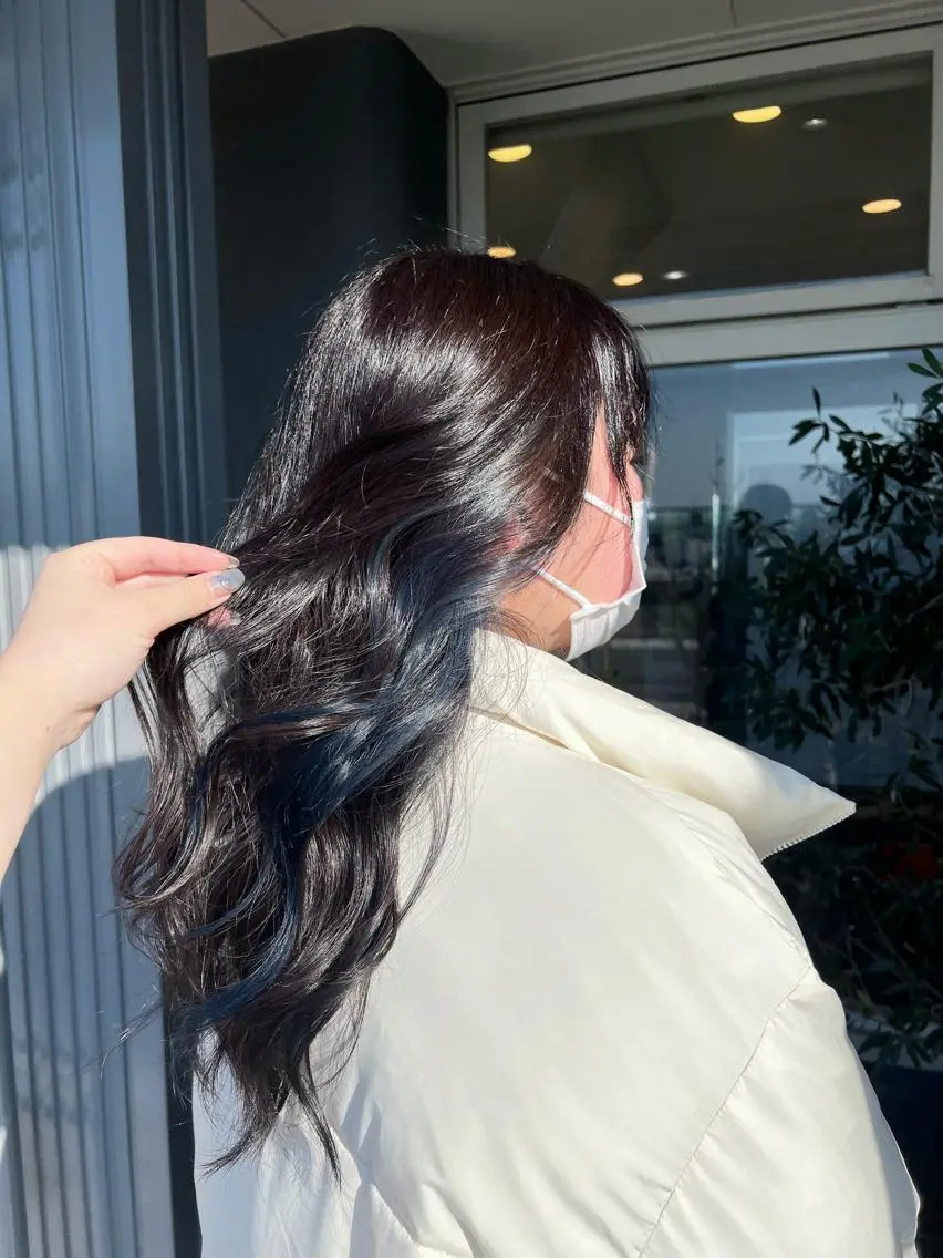 ロング カラー ヘアアレンジ ヘアカラー しんぼや ももかのヘアスタイル