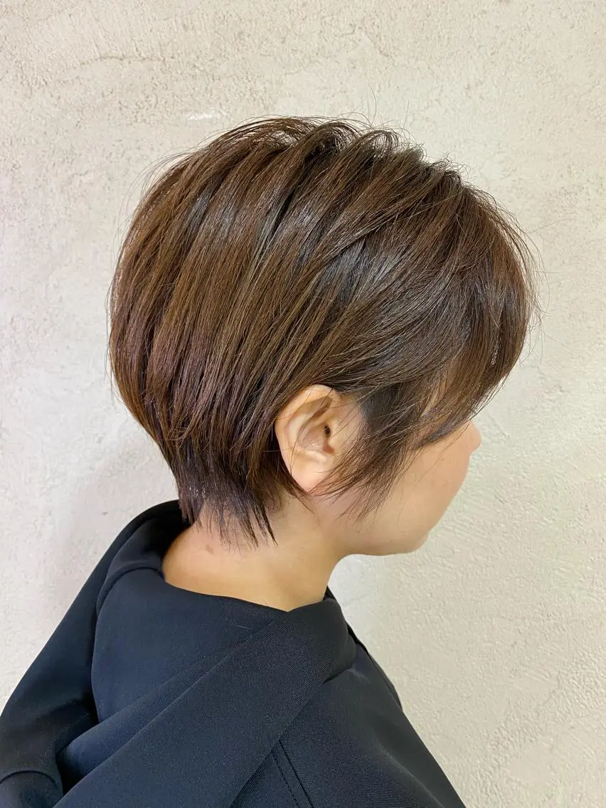 ショート カラー カット ヘアカラー 當山 巧のヘアスタイル