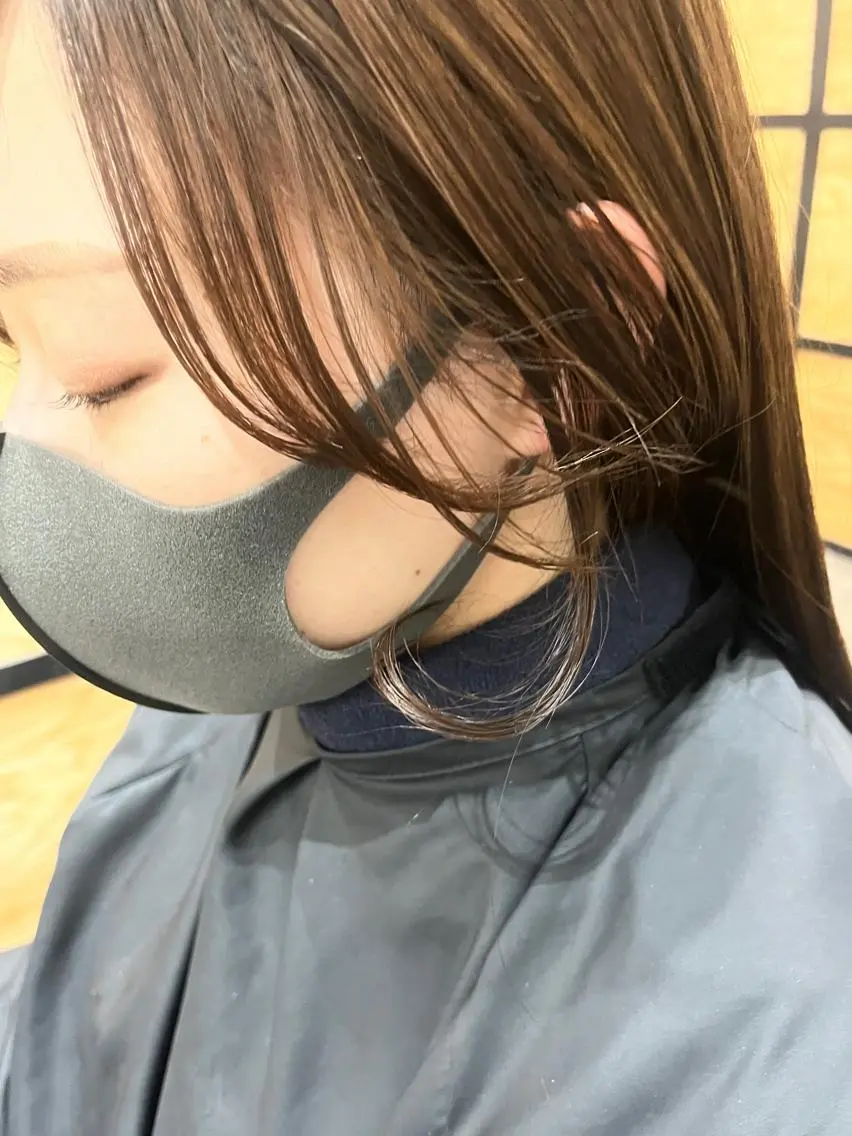 セミロング カラー パーマ ヘアアレンジ メンズ キッズ ネイル マツエク・マツパ アイブロウ メンズブリーチ メンズハイライト メンズインナーカラー メンズ韓国風 ブリーチ 久木原 ゆりのヘアスタイル