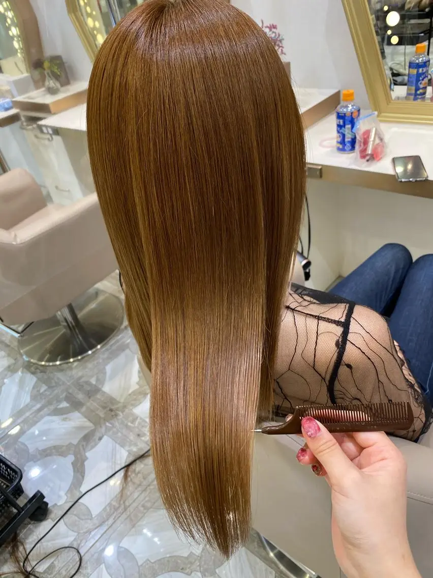 ロング カラー カット トリートメント 💙美髪救世主💙 関華蓮のヘアスタイル