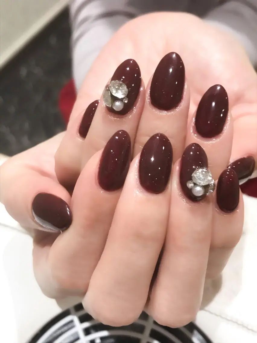 ネイル ボルドー Nyanco Nailのネイルデザイン