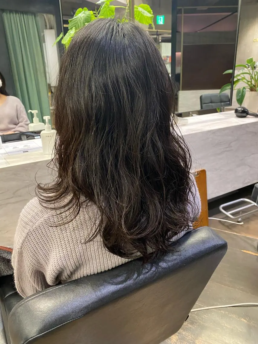 セミロング パーマ 木村【似合わせ ショート/ボブ】のヘアスタイル