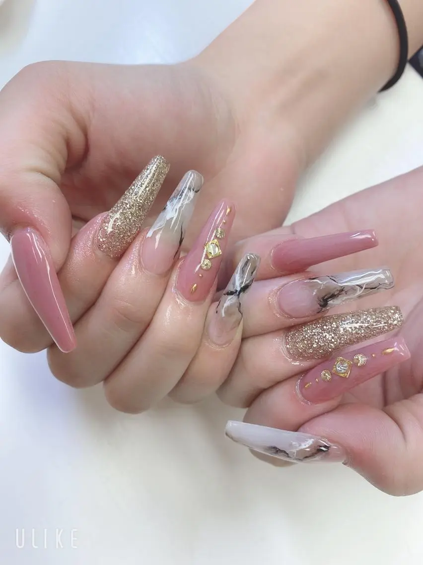 ロング JNA認定講師🌸 RIEのネイルデザイン