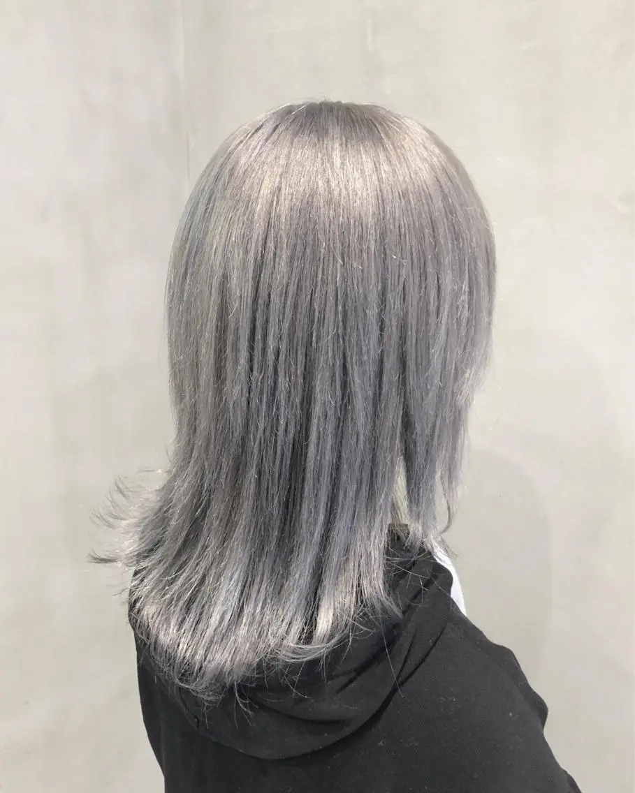 セミロング カラー ヘアアレンジ ヘアカラー トリートメント ヘアセット TOKI /透明感/原宿のヘアスタイル