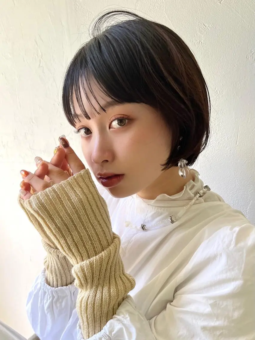 ショート カラー パーマ ヘアアレンジ メンズ キッズ ネイル マツエク・マツパ アイブロウ カット ヘアカラー トリートメント 横浜Bob美容師🤎 ERINAのヘアスタイル