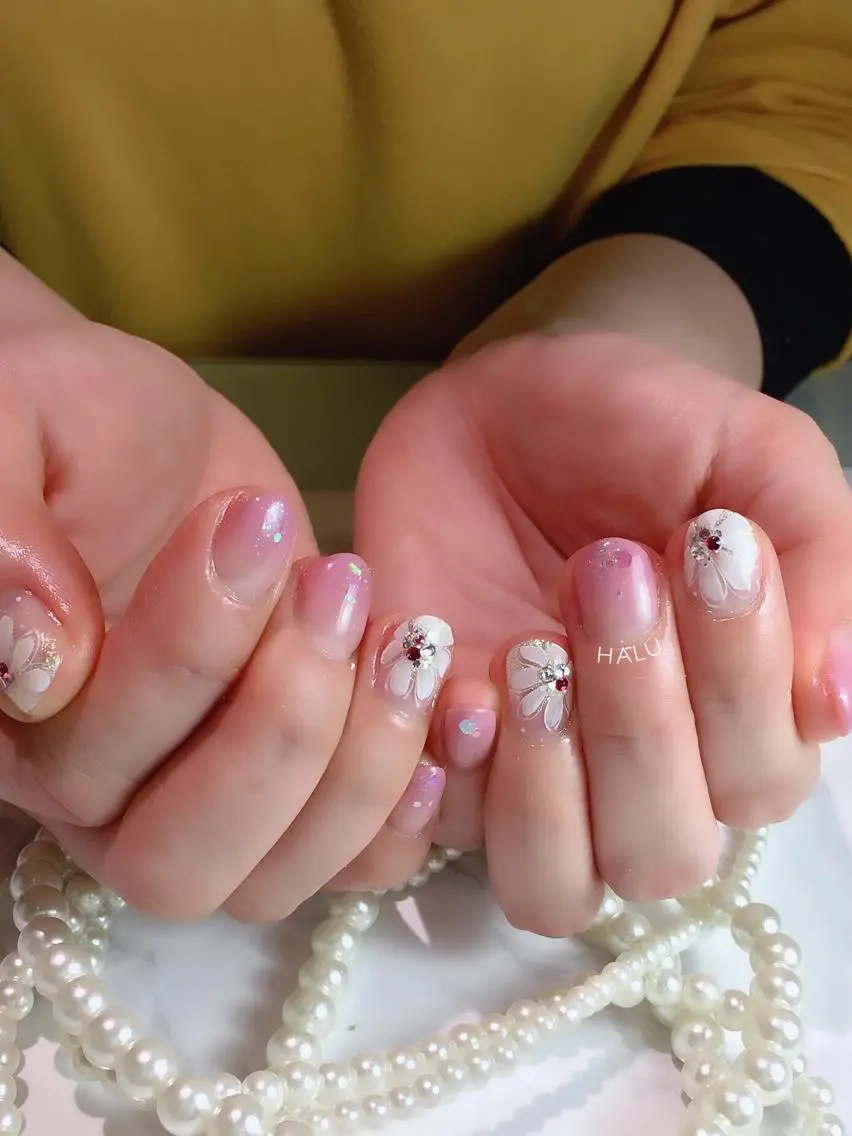 ネイル ガーリー 春ネイル HALU ハルのネイルデザイン