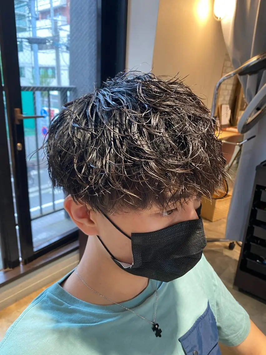 メンズ カット 🟣メンズパーマ 川端 永遠🟣のヘアスタイル