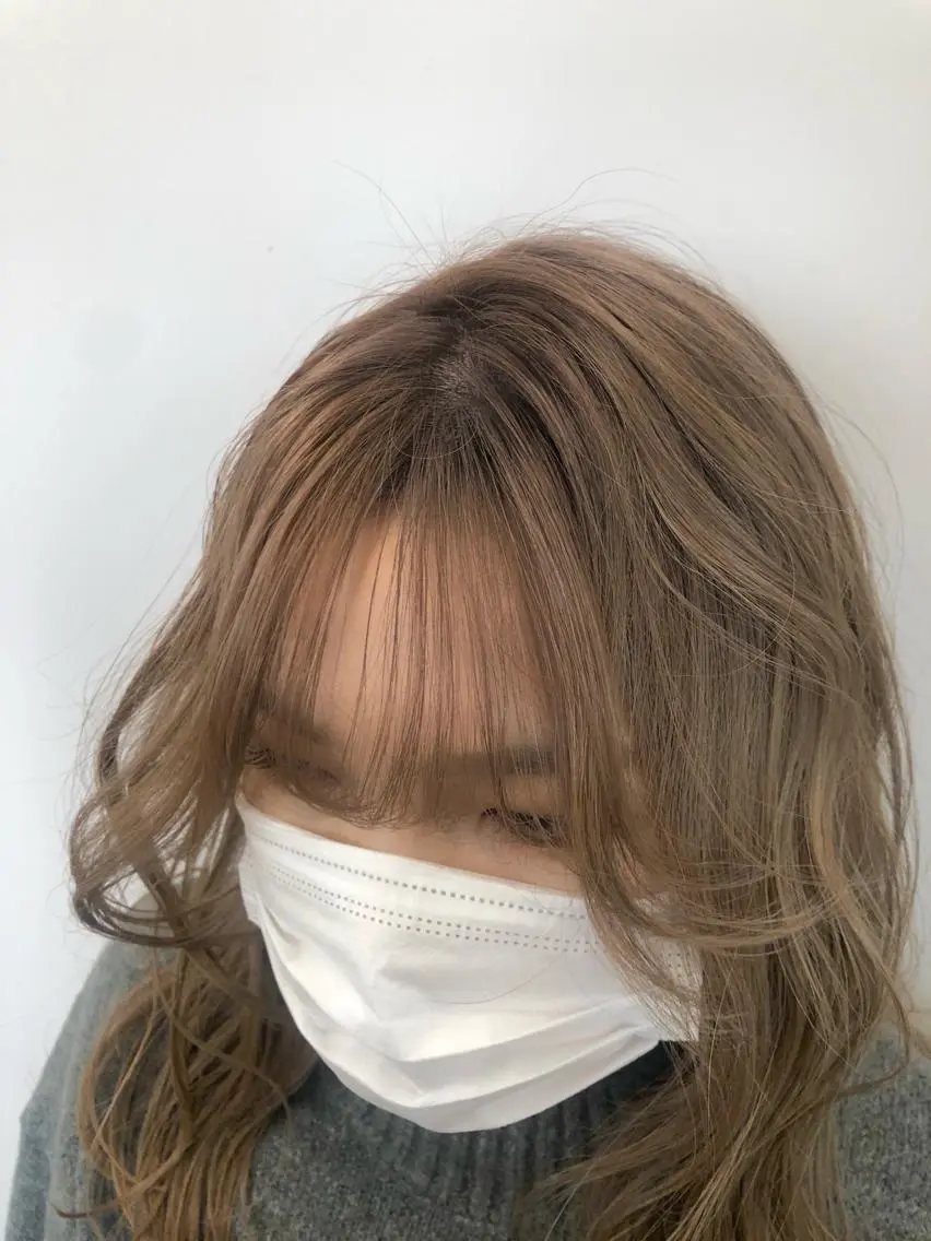 セミロング カラー ヘアカラー 関 京磨のヘアスタイル