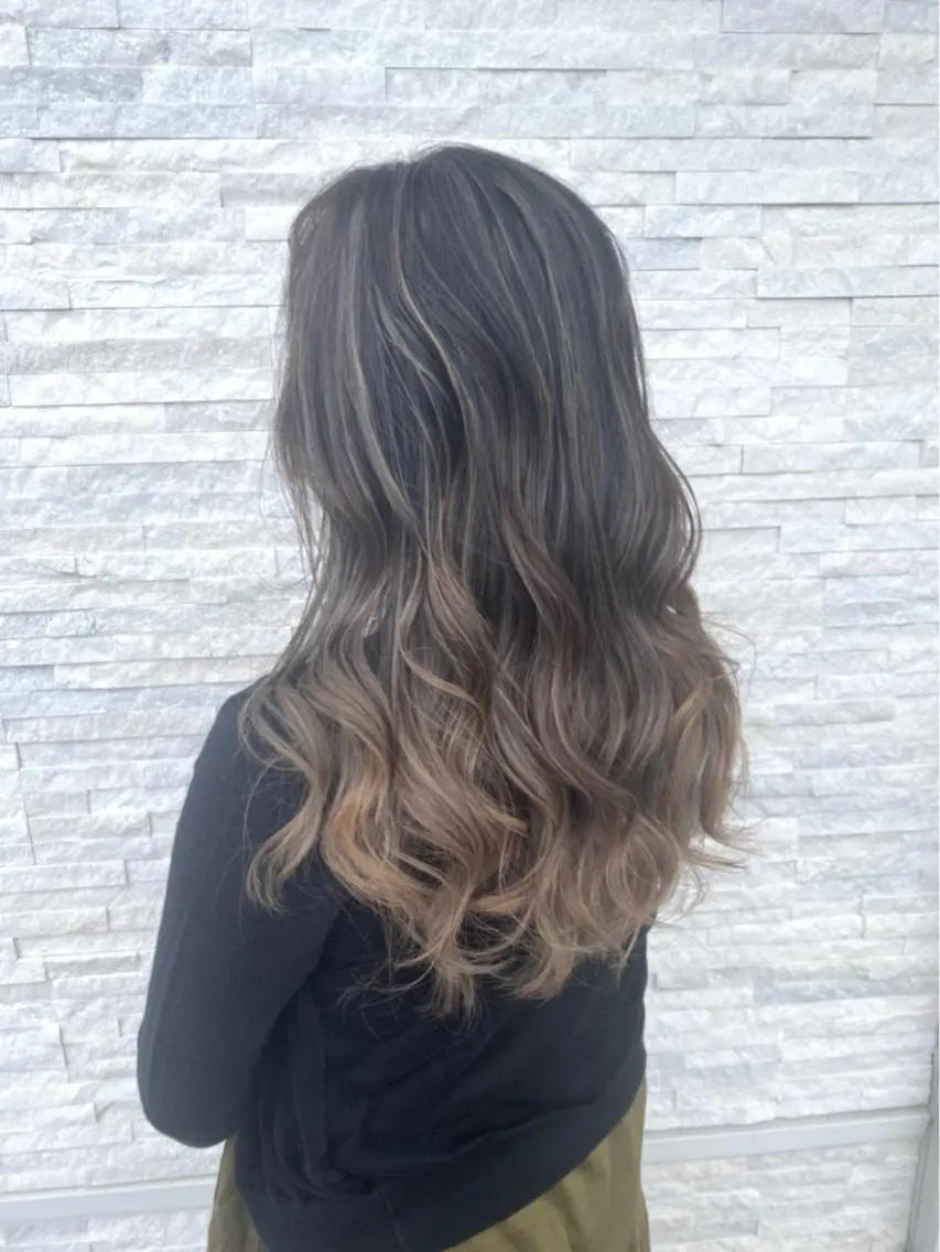 ロング カラー パーマ ヘアアレンジ ネイル 豊橋美容院 ソンリエのヘアスタイル
