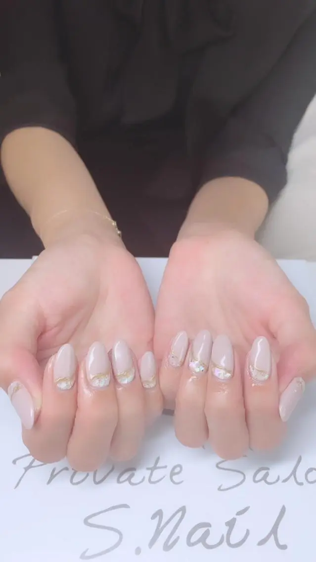 ネイル 西大分S.Nail 𓏲⋆🪸.⋆⸜🫧のネイルデザイン