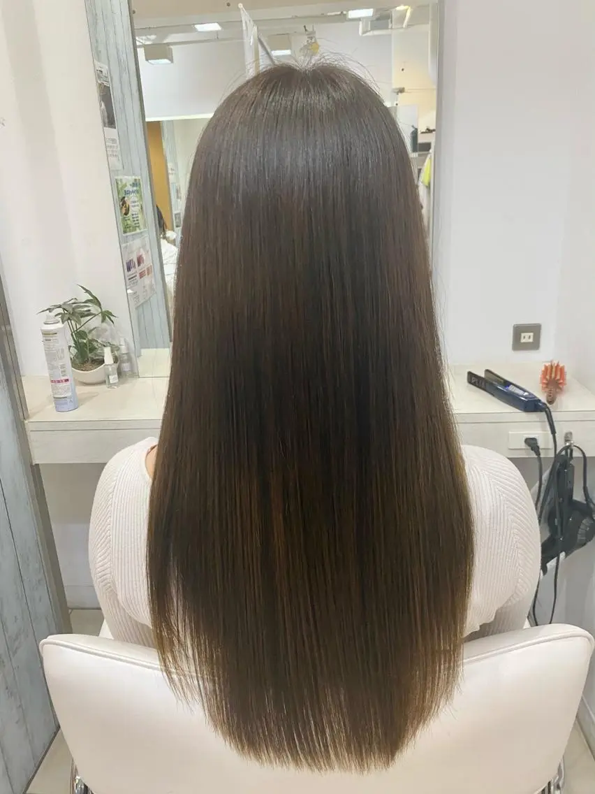 ロング カット 縮毛矯正 💎髪質改善特化/ 町田莉彩💎のヘアスタイル