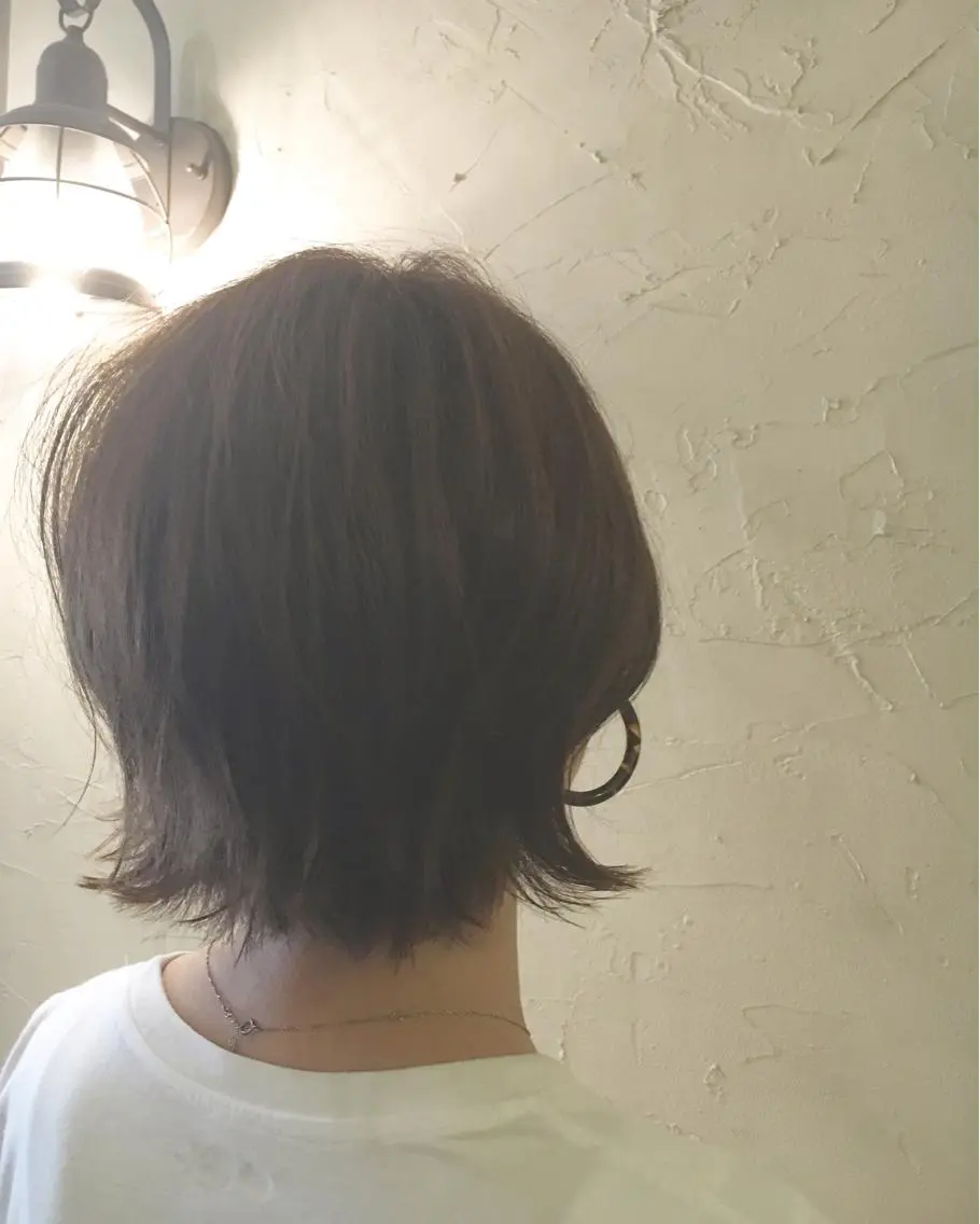 ショート ミディアム セミロング カラー LoRE hair 四条河原町 西尾友里のヘアスタイル