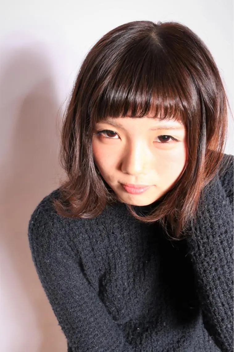 ショート ミディアム カラー パーマ 小島 脩のヘアスタイル