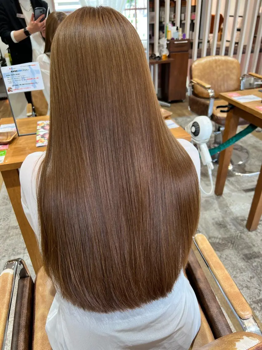 ミディアム カラー カット ヘアカラー トリートメント 髪質改善/艶髪 Yudaiのヘアスタイル