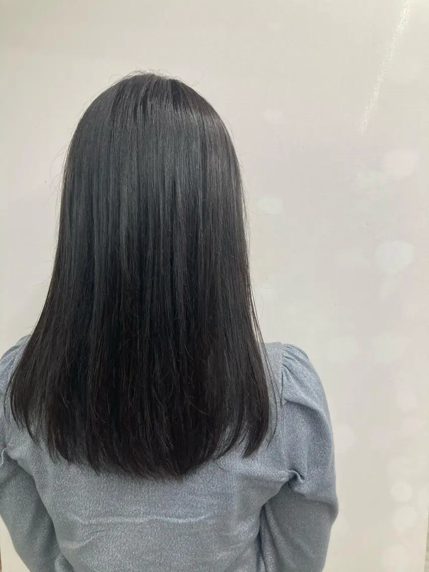 セミロング カラー ヘアカラー トリートメント ブリーチ&似合せボブ 田中寛十のヘアスタイル