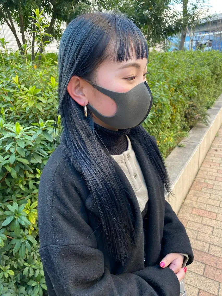 ロング カラー アッシュ ベージュカラー カシス ハイライトカラー ハイトーンカラー 🧡色落ちまで2度 楽しめる🧡ヨシキのヘアスタイル