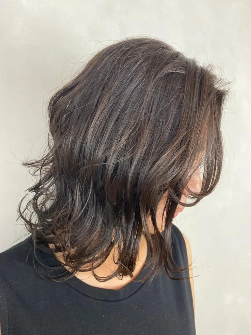 ミディアム カラー BROCANTE立川 karasawa.nのヘアスタイル