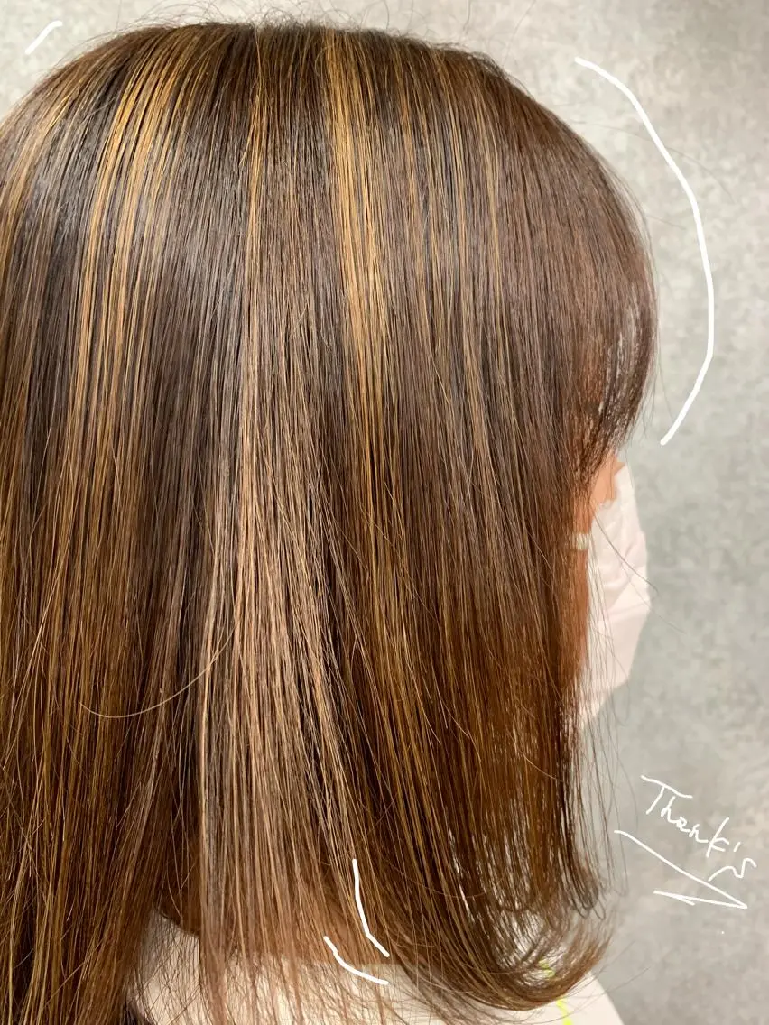 ミディアム 縮毛矯正 縮毛矯正 🫧 みゆ🫧のヘアスタイル