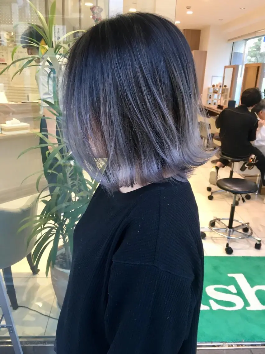 ミディアム カラー バレイヤージュ レイヤーカット 寺内 紳悟のヘアスタイル