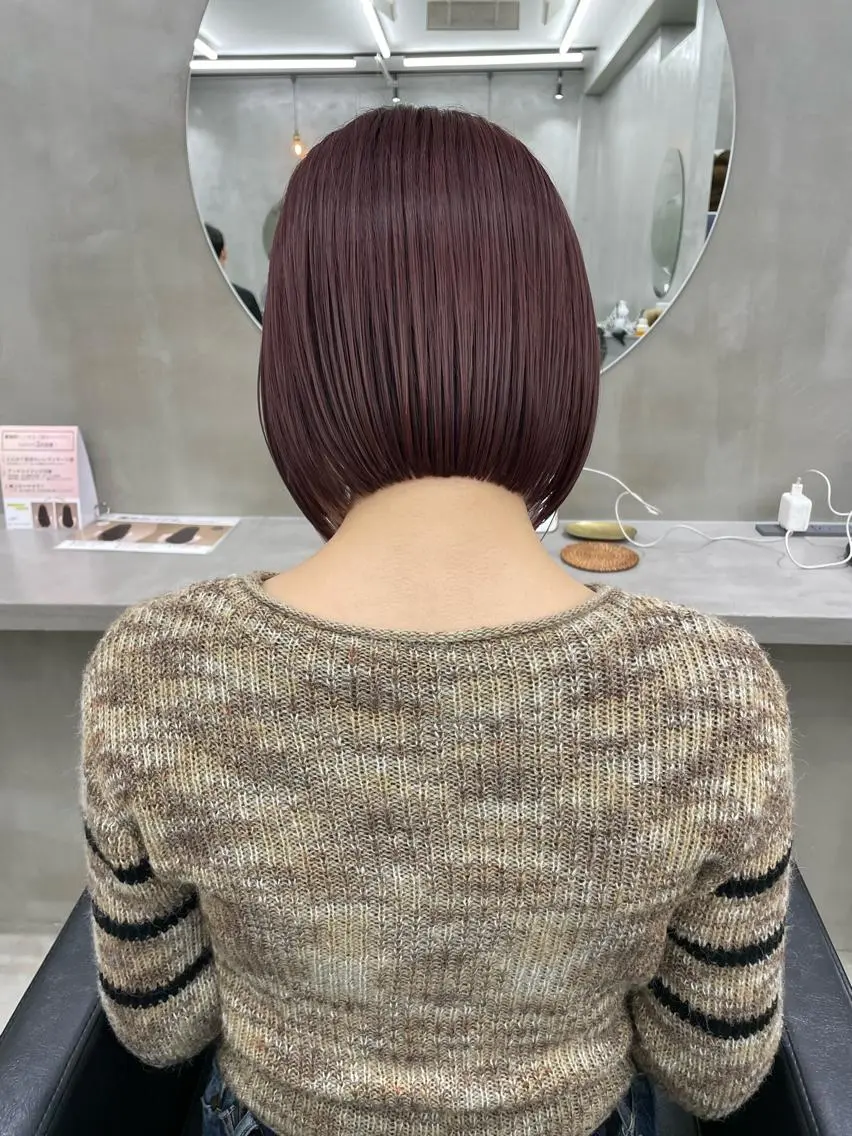 ショート ボブ カット トリートメント 👑ボブはお任せ ミヤノ👑のヘアスタイル