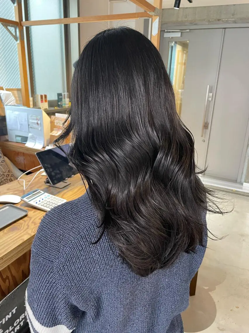 ロング カラー ヘアアレンジ 透明感カラー CEINE loq ‪🍒なつきのヘアスタイル