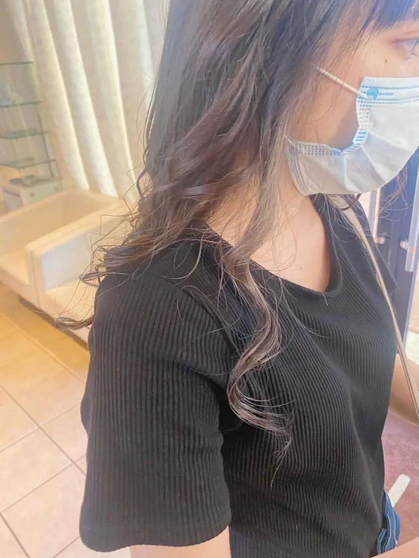 セミロング カラー ベージュカラー インナーカラー 髪質改善/艶カラー /EisoAkariのヘアスタイル