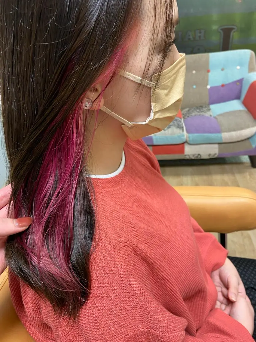 カラー Lepps れいなのヘアスタイル