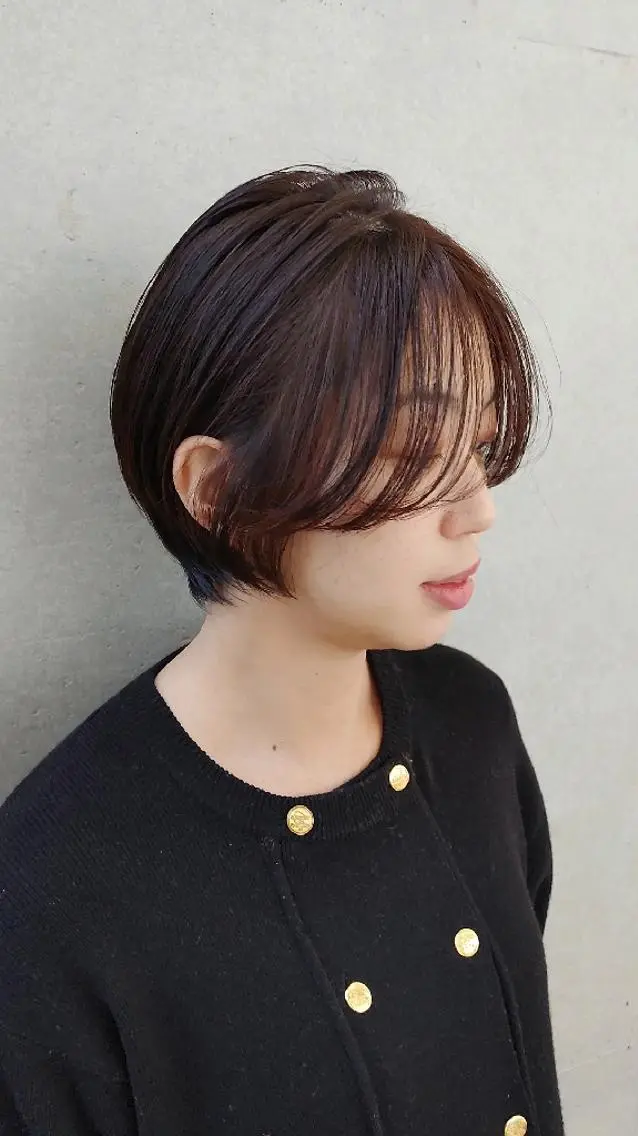 ショート ホリウチ ユキエのヘアスタイル