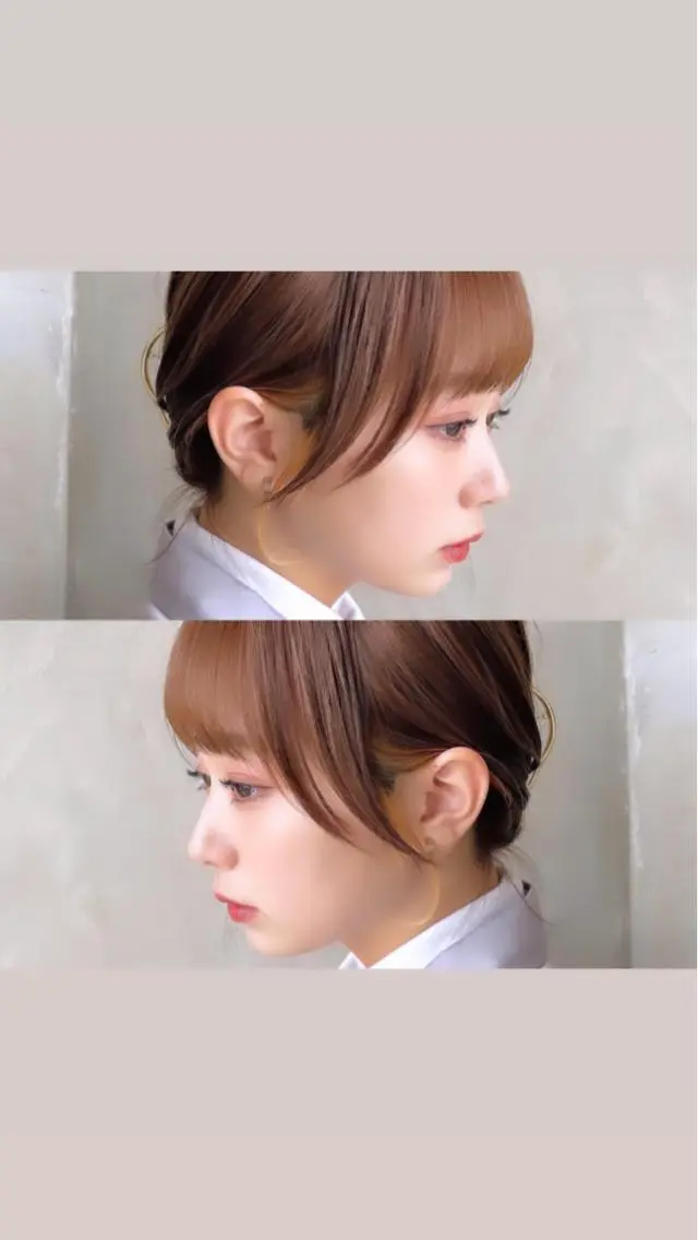 ミディアム カラー パーマ ヘアアレンジ イヤリングカラー イルミナカラー ボブ くびれヘア 髪質改善 カット トリートメント ヘアセット 骨格別小顔カット/ 顔周りカット/金井のヘアスタイル