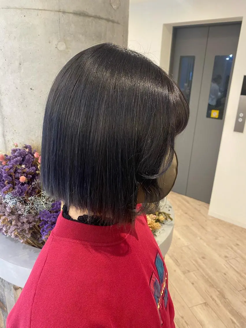 ショート カラー ブルーカラー ブルージュ ハイトーン特化サロン 🍑momo🍑のヘアスタイル