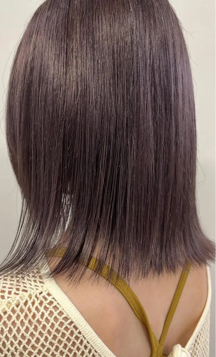カラー ラベンダーカラー 遠山 みのりのヘアスタイル