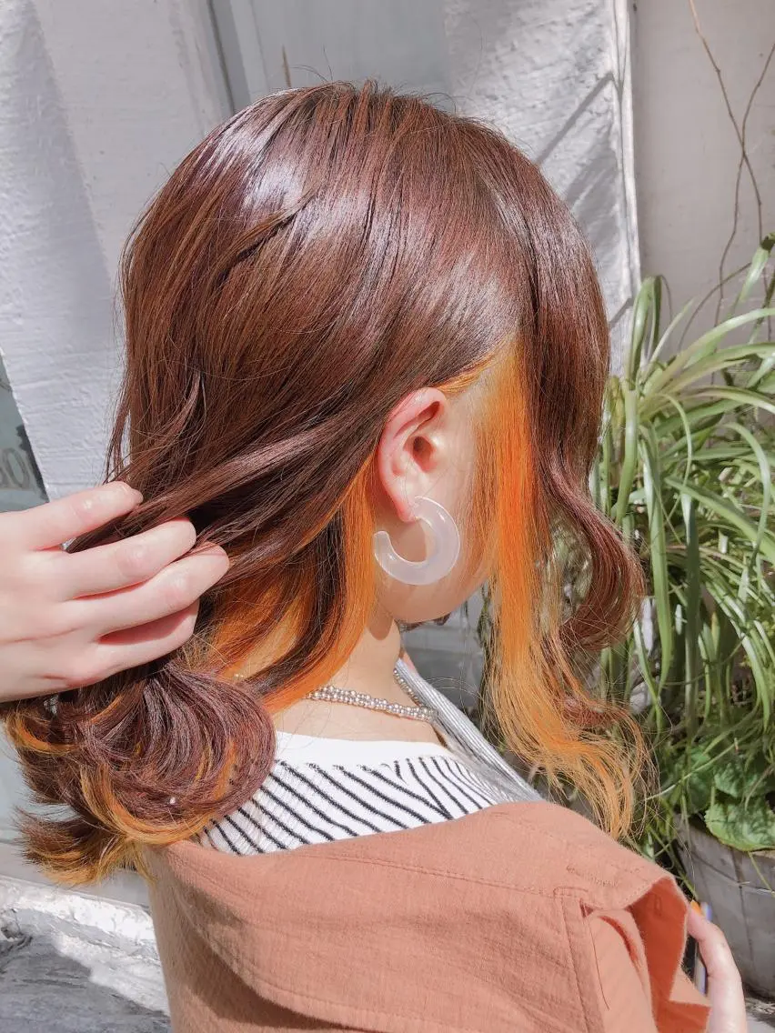ミディアム カラー ヘアカラー メンズパーマ/ エクステ🌞セナのヘアスタイル