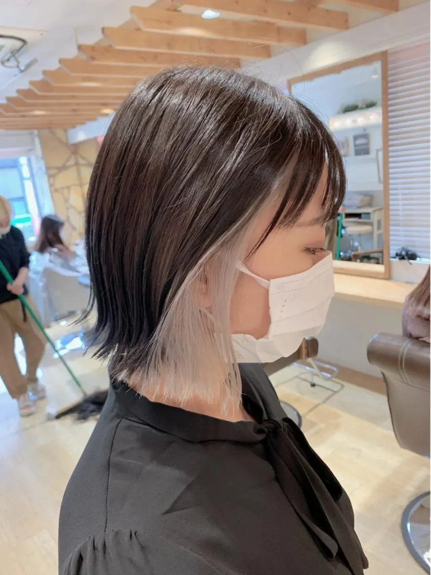 ミディアム カット ヘアカラー 新宿 木下拓哉のヘアスタイル